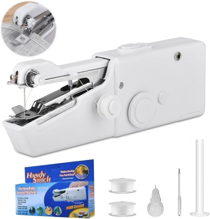 Electronic Sewing Machine Cordless Clothes Fabrics Quick Stitch Sew ...