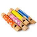Cartoon Wooden Push Pull Flute Whistle Musical Instrument Education Kids Toy. 