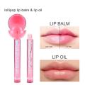 2 In 1 Lollipop Lip Balm & Lip Oil Moisturizing Long Lasting  Lip Gloss Lips Beauty Makeup Cosmetics. 