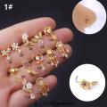 Fashion Dangle Nose Studs Colorful  Screw Nose Rings Nose Piercing Jewelry Podazz. 