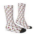 Hello Kitty Mens Crew Socks Unisex Cool 3D Printed Dress Socks. 