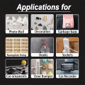 Nano Double Sided Transparent Tape – Strong Adhesive, Washable & Reusable Gel Grip Tape for Home & Office – Multipurpose Sticky Tape  for Wall, Kitchen, Bathroom & Car Use – Traceless, Washable & Moisture Proof, Transparent Reusable Double Sided Mounting. 