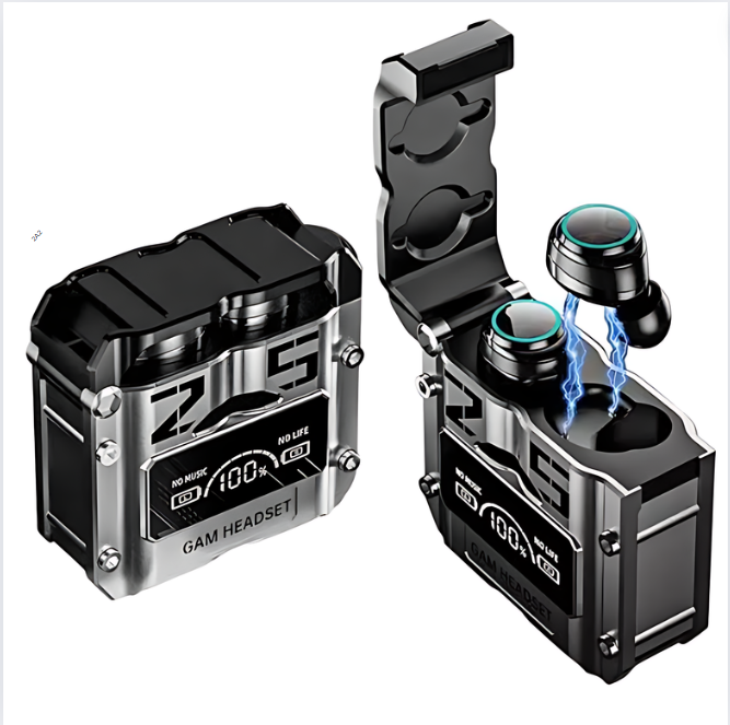 Damix M25 Earbuds Original with LED Power Display & High-Quality Touch Sensors | Waterproof True Stereo M25 TWS Wireless Earbuds with Crystal-Clear Sound Quality & Built in Mic with 10m Transmission | M25 Earbuds Gaming with Noise Cancellation & Reduction