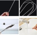 Techmanistan 1M Extra Long Flexible Tube Pipe Cleaner Brush Fridge Cleaning Tool, Refrigerator Cleaner Wire, Kitchen Sink Drainer Wire Brush, Stainless Steel Drain Tube Cleaning Brushes for Sink Refrigerator. 