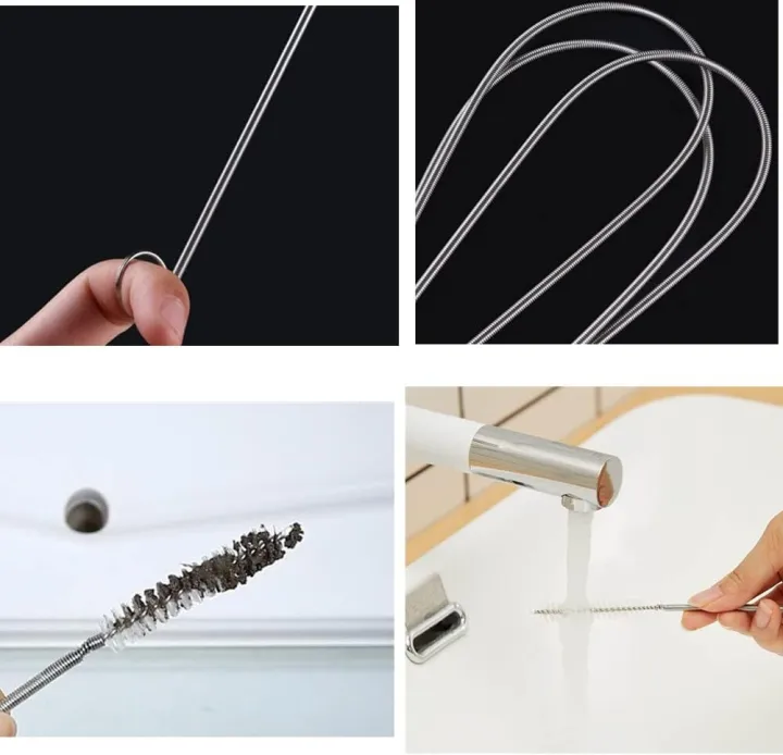 Techmanistan 1M Extra Long Flexible Tube Pipe Cleaner Brush Fridge ...