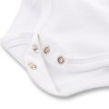 Pack of 3 Newborn Baby Romper/Bodysuit/Onesies for Baby Boy & Baby Girl In Cotton Stuff Half Sleeves - White - 0-12M. 