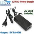 12V 5A 60W AC to DC Power Supply Power Adapter. 