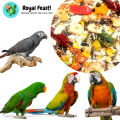 Parrot Food - Fruits Mix Food For African Grey, Paharri, Ring Neck, Macaw and Cockatoo Parrots - Imported Parrot Food. 
