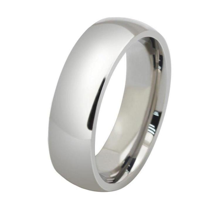 Silver Round Stainless Steel Ring