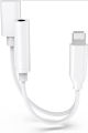Lightning to 3.5mm 2 in 1 Earphone Audio Adapter without bluetooth compatible For iPhone Charger Cable Mobile Phone Aux Dual Jack Splitter Headphone & Fast Charging Connector Converter for pubg and gaming. 