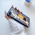 YIWESAN For iPhone 8 Case Side上 Square Edge New Design Phone Cases Pattern Silicone Casing Fashion Cool Masked Boy Full Cover Camera Frosted Transparent Hard Protection Shockproof Softcase. 
