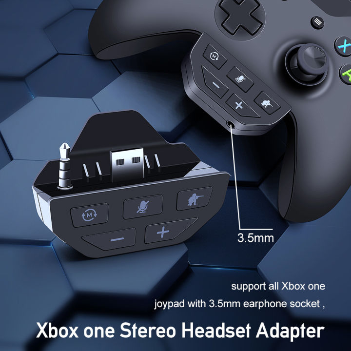 Adapter%20For%20Xbox%20One%20Wireless%20Gamepad%20Controller%20Sound%20Enhancer%20Stereo%20Headset%20Adapter%203.5mm%20headphone%20jack%20+%20charging%20port%20connection%20brand%20new%20and%20high%20quality%20-%20Image%202