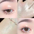 MYHO Eye Cosmetics Double Headed Lying Silkworm Pen Highlighter Eye Shadow Silver Fine Flash Highlighter Galaxy Highlighter Pen for Women. 