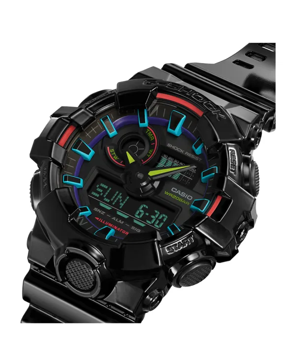 Casio%20G%20Shock%20Mens%20Black%20Resin%20Case%20Round%20Analog+Digital%20World%20Time%20Stop%20Watch%20Calendar%205%20Daily%20Alarm%20LED%20Light%20Multi-Functions%20Black%20Resin%20Strap%20Watch-GA-700RGB-1ADR%20-%20Image%205
