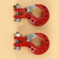 4Pcs Metal Trailer Hook Winch Hook Decoration for 1/10 RC Crawler Car Axial SCX10 TRX4 D90 Upgrade Parts,1. 