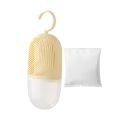 Dehumidification Box Moisture Absorber Bags for Kitchen Bathroom Wardrobe Set of 1 Hanging Desiccant Box Convenient Dehumidification Solution Moisture Absorption Bag. 