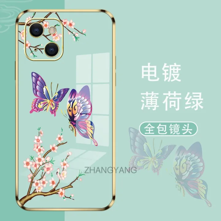 Casing%20for%20Redmi%2012C%20Phone%20Case%20Plating%20Straight%20Edge%20Silicone%20Phone%20Case%20Beautiful%20Butterfly%20Pattern%20Send%20Tassel%20Lanyard%20-%20Image%207