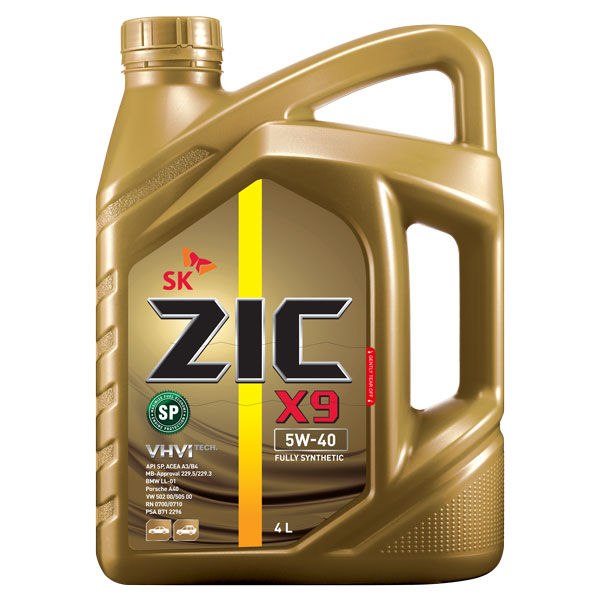 ZIC X9 5W-40 SP 4LITRES FULLY SYNTHETIC ENGINE OIL