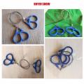 Camping Hand Chain Saws,Chainsaw Portable Folding Pocket Hand Saw for Camping Wood Cutting Tools - Blue. 