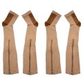 4x Compression Stockings Nylon Zipper Compression Sock Open Toe Preventing Varicose Veins Stretch Socks(Color)XXL. 