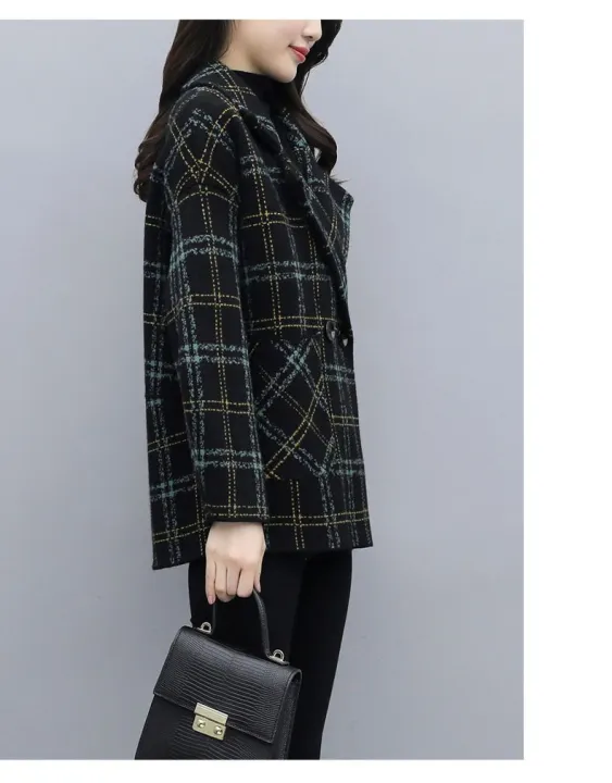 Yfashion%20Women%20Short%20Pea%20Coat%20Retro%20Trendy%20Plaid%20Suit%20Collar%20Coat%20Elegant%20%20Fit%20Single-breasted%20Warm%20Jacket%20color%20-%20Image%203