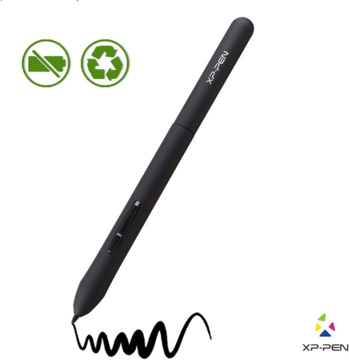XP-Pen P01 Passive Pen without Battery Level 2048 Only for Star01&02&03 G430 G540 Tablets - Black