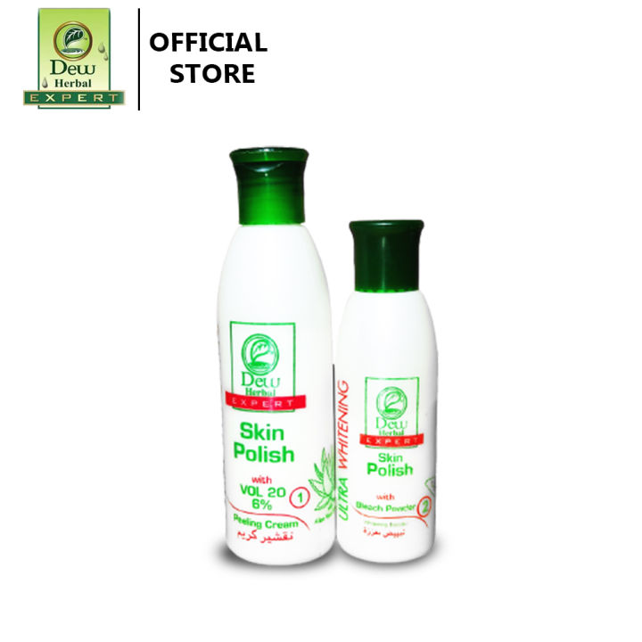Original Dew Herbal Skin Polish Bleach 100% Result. (For 'Him' & 'Her')- 300 Gm. BERG Cosmetics