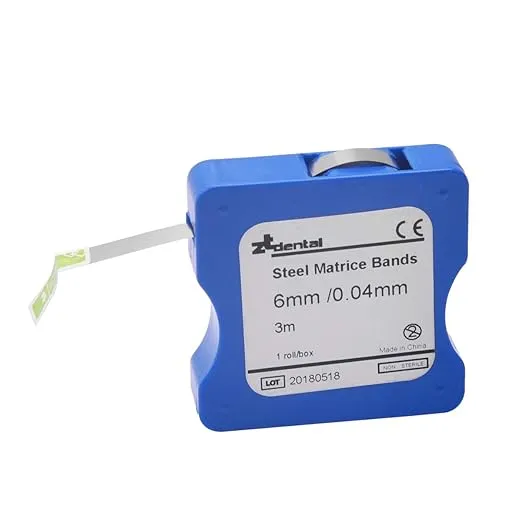 Dental%20Steel%20Matrice%20Band%20reel/Dental%20Steel%20Matrix%20Bands,%20Stainless%20Steel%20Matice%20Straight%20Teeth%20Restoration%20Roll%20(6mm)%20-%20Image%205