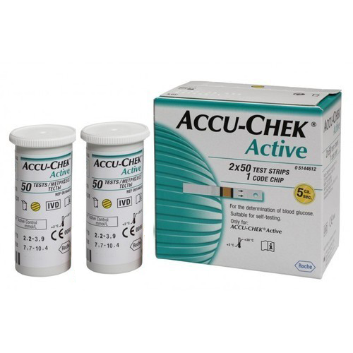 Accu Chek Active 100 strips use with only Active meter.