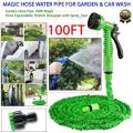 Magic Hose Set 100 Ft - 3X Expandable Garden Hose Water Sprayer Flexible Water Pipe - High Pressure Car Wash Garden Spray - with Majic Spray Nozzle 7 Multi Functions. 