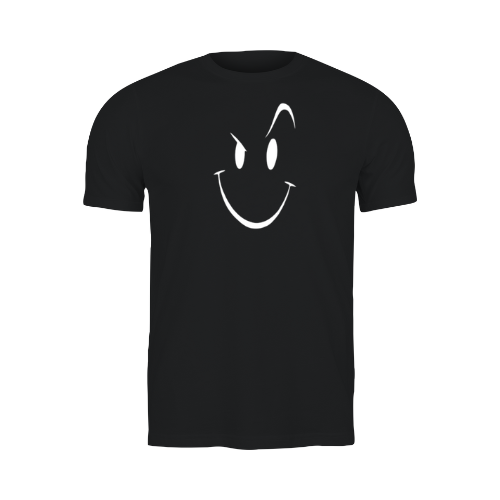RiseUp Store - Smiley Face Printed Mens Trendy Unique Style Soft & Confertable Fabric Round Neck Half Sleeves Shirt For Men