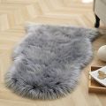 Faux Sheepskin Rug Grey Sheep Foot Door Mat Rug 2ft x 3ft. 