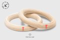 Gymnastic rings, olympic rings, Cross training gymnastic fitness exercises rings. 