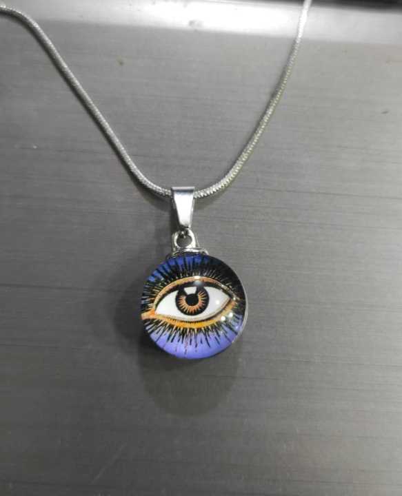 Vintage%20Blue%20Eye%20stone%20Eye%20Locket%20Pendant%20Chain%20Necklace%20-%20Image%202
