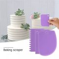 3PCS/Set  Cake Cream Scraper Set Cake Decorating Tools Multifunctional Irregular Teeth Edge Kitchen Baking Tool. 