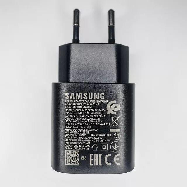 Original Samsung Adaptive Super  Fast Charger 25W 45w Type C to Type C Super Fast Charge Charger Travel Adapter compatible with Galaxy S22 Ultra S22 plus  S21 S21+ S21 Ultra Note 20  Note 20 Ultra 5G S20 S20+ S20 Ultra Note 10 Note 10+ S10 S10+ A80 A70 A7