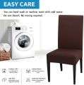 Pack of 6 Dining Chair Covers Kitchen Chair Cover, Parsons Chair Slipcover, Spandex Chair Protectors for Dining Room Stretch Chairs Cover  - QS Bedding. 