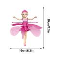 Creative Princess Doll Flying Toy Hand Control Induction Aircraft Drone For Kids RC Helicopter Ball Flying Toys Cute Doll Gift. 