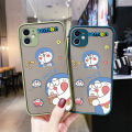 dienya For Asus Zenfone Live Case Creative Frosted Transparent Hard Phone Case Square Edge Pattern Silicone Casing Cartoon Doraemon Full Back Cover Camera Shockproof Protection Softcase. 