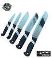 Original KIWI 5 Pieces Knives set - Kiwi Knife Cook Utility Knives -Kiwi Chef's Knife with Slip-resistant Handle - For Professional CHEFF use and Daily Kitchen Use - Kiwi KNIVES FOR MEAT AND VEGETABLE CUTTING - MADE IN THAILAND. 