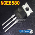 10pcs NCE8580 TO220 NCE 8580 TO-220 85V/80A N-channel MOSFET Transistor new original. 