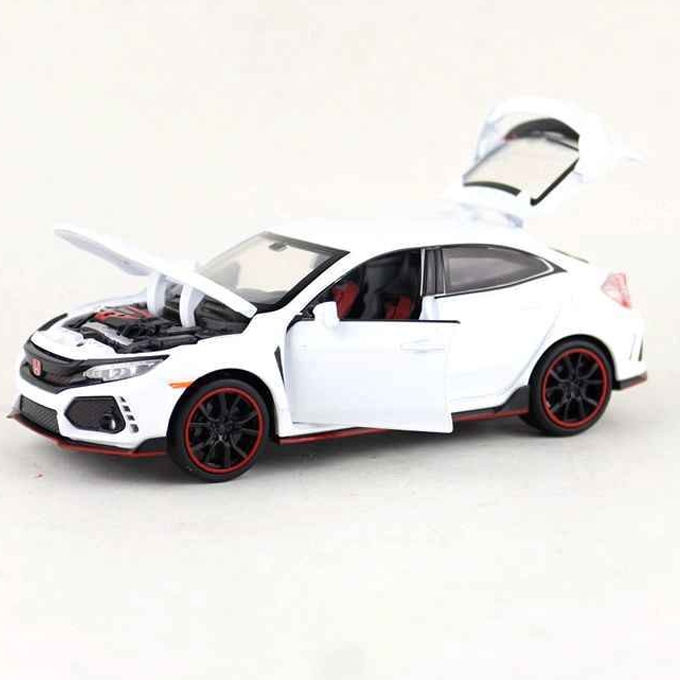 Honda%20Civic%20Type-R%20Racer%20Die%20Cast%20Scale%20Model%20Car%20-%20White%20-%206%20Inches%20-%20Image%202