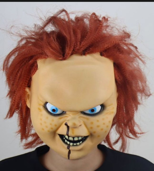 Chucky Mask made by rubber from the movie Childs Play 2 best for Halloween Parties
