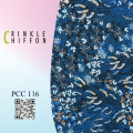 Printed Crinkle Chiffon. 