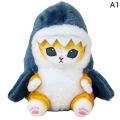 Shark Cat Fried Shrimp Cat Plush Doll Pendant Doll Room Car Bag Decor Keychain. 
