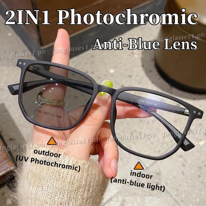 Anti-Blue Photochromic Anti Radiation Glasses Retro Eyeglass Sunglasses For Women/men Salamin Glass