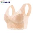 Wireless Bra Comfortable Lace Plus Size Seamless Push Up Padded Sports Bra for Women Anti-snagging Breathable Underwear Breast Support Bra. 