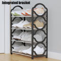 Black/White/Pink Shoe storage rack Sturdy and durable PP+Steel pipe 41.5 * .5 * 54.5cm Dustproof shoe hanger Multi-layer shoe cabinet for Home organization Apartment entryway Small spaces Shoe lovers. 
