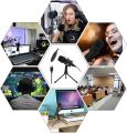 USB Condenser Microphone, 192Khz/24Bit PC Computer Condenser Mic for Recording, Gaming, Streaming, Voice Over, YouTube, Twitch, Skype, Compatible. 