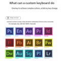 6 Keys Customized Shortcut Keyboard Gaming Recording Mute Stock Beater Hot Swap Mechanical Copy Paste Keyboard. 